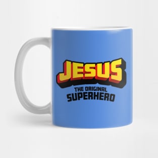 Christian Faith Gift - Jesus the Original Superhero - Fun Comic Book Style Mug